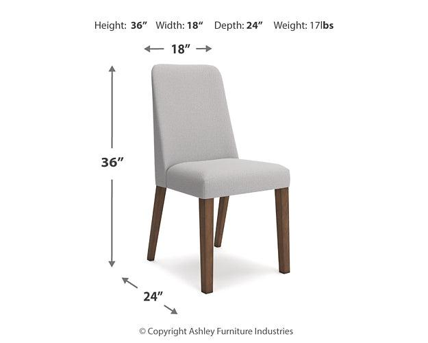 D615-01 Black/Gray Contemporary Lyncott Dining Chair By Ashley - sofafair.com