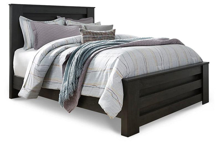 Brinxton Queen Panel Bed B249B2 Black/Gray Casual Master Beds By Ashley - sofafair.com