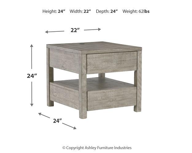 Krystanza End Table T990-3 Black/Gray Contemporary Motion Occasionals By Ashley - sofafair.com