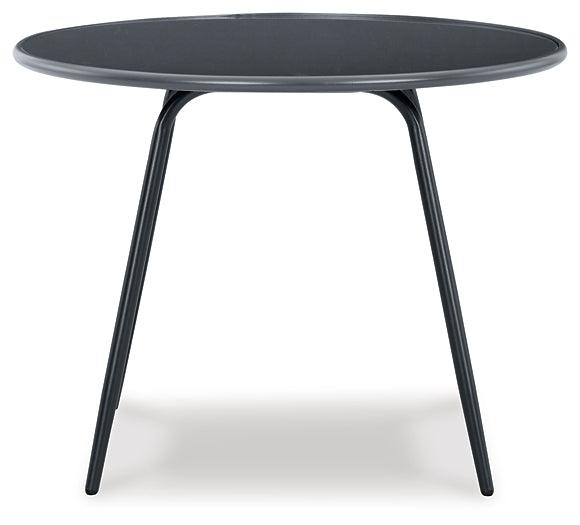 P372-615 Black/Gray Casual Palm Bliss Outdoor Dining Table By Ashley - sofafair.com