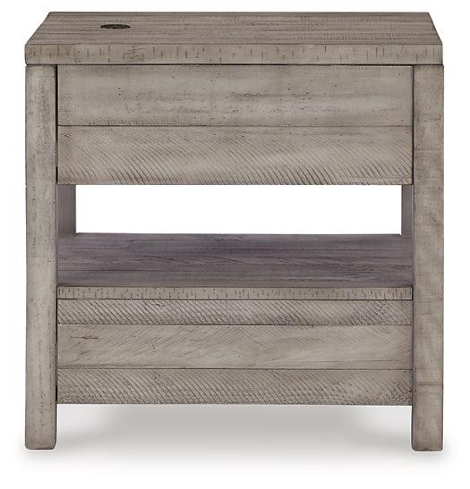 Naydell End Table T996-3 Black/Gray Contemporary Motion Occasionals By Ashley - sofafair.com