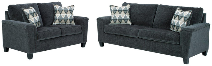 Abinger Sofa and Loveseat 83905U1 Smoke Contemporary Stationary Upholstery Package By AFI - sofafair.com