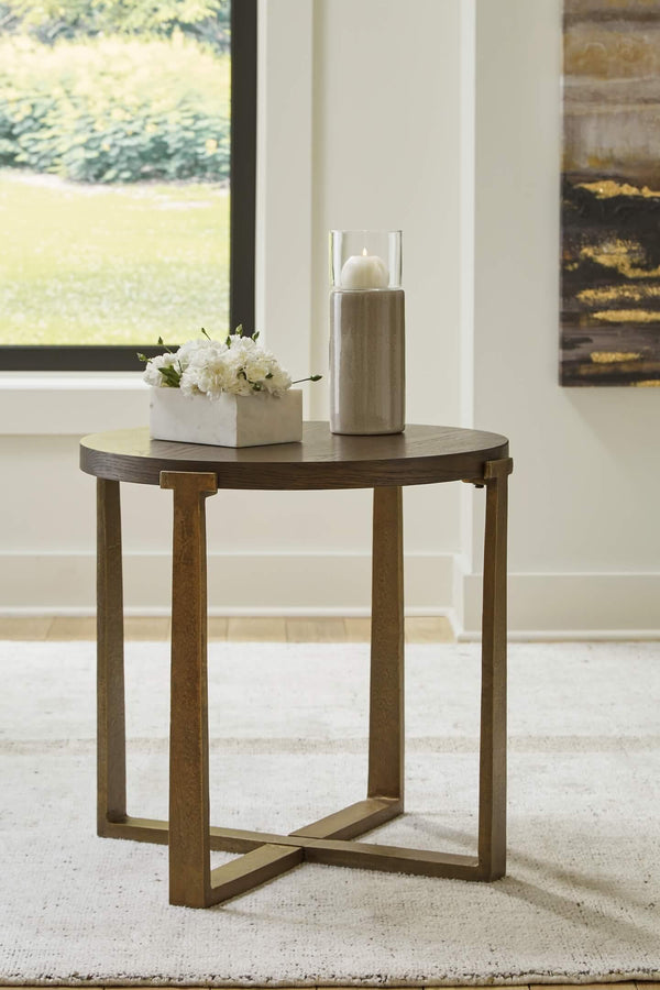 T967-6 Metallic Contemporary Balintmore End Table By Ashley - sofafair.com