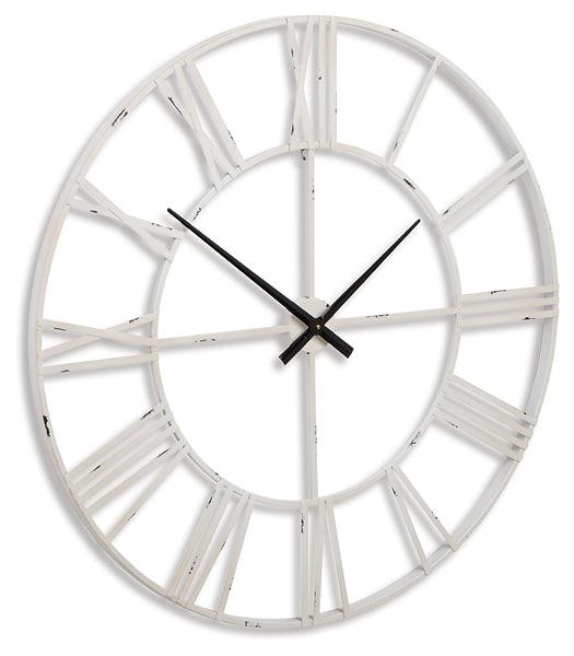 A8010238 Metallic Casual Paquita Wall Clock By Ashley - sofafair.com