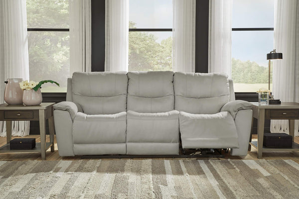 Next-Gen Gaucho Power Reclining Sofa 6080615 Brown/Beige Contemporary Motion Upholstery By AFI - sofafair.com