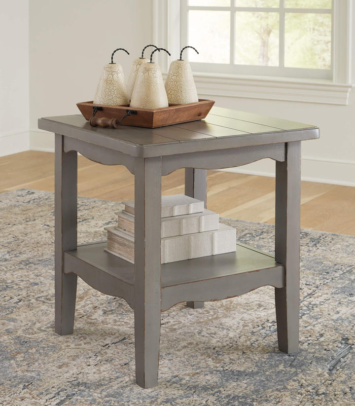 T784-2 Black/Gray Traditional Charina End Table By Ashley - sofafair.com