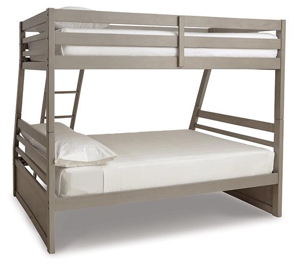 Lettner Twin over Full Bunk Bed B733B38 Black/Gray Casual Youth Beds By Ashley - sofafair.com