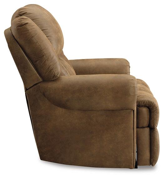 Boothbay Oversized Power Recliner 4470482 Brown/Beige Traditional Motion Recliners - Free Standing By AFI - sofafair.com