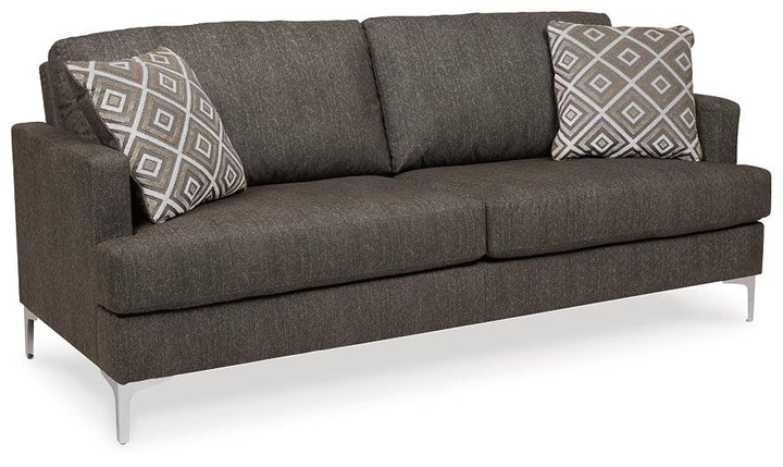 Arcola RTA Sofa 82604S1 Black/Gray Contemporary Stationary Upholstery By Ashley - sofafair.com