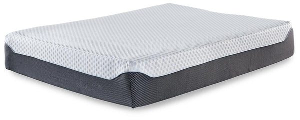 M67431 White Traditional 12 Inch Chime Elite Queen Memory Foam Mattress in a box By Ashley - sofafair.com