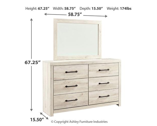Cambeck King Panel Bed, Dresser, Mirror and Nightstand B192B54 White Casual Bedroom Package By Ashley - sofafair.com