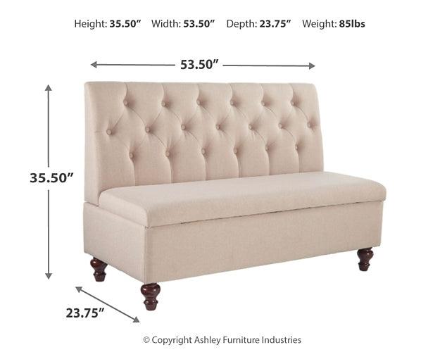 Gwendale Storage Bench A3000185 White Casual Accent Chairs - Free Standing By Ashley - sofafair.com