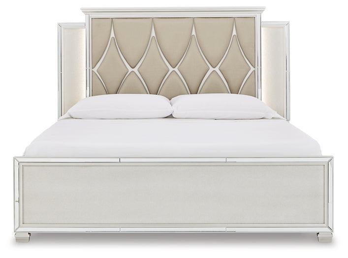 Lindenfield King Panel Bed B758B10 Black/Gray Contemporary Master Beds By Ashley - sofafair.com