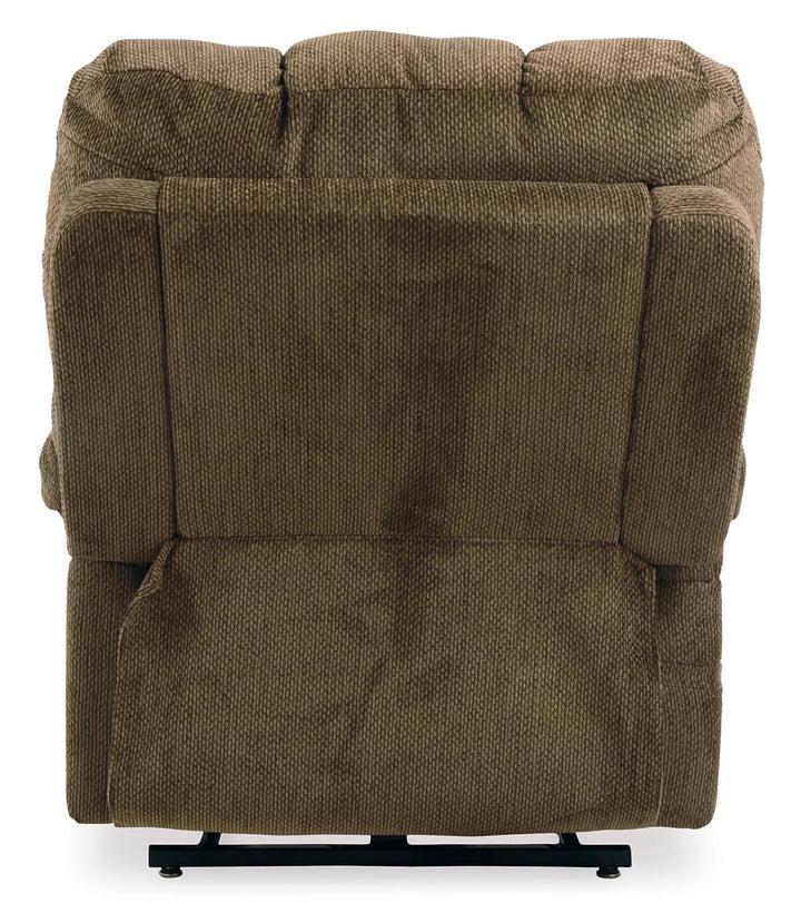 Ernestine Power Lift Recliner 9760212 Brown/Beige Contemporary Motion Recliners - Free Standing By Ashley - sofafair.com