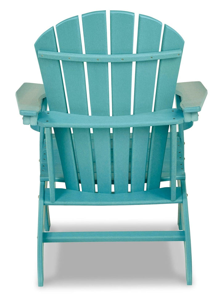 Sundown Treasure Adirondack Chair with End Table P012P1 Blue Contemporary Outdoor Package By Ashley - sofafair.com