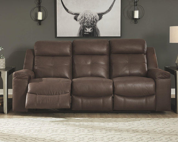 Jesolo Reclining Sofa 8670488 Coffee Contemporary Motion Upholstery By AFI - sofafair.com