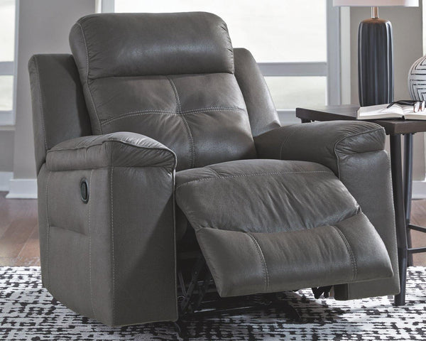 Jesolo Recliner 8670525 Dark Gray Contemporary Motion Upholstery By AFI - sofafair.com