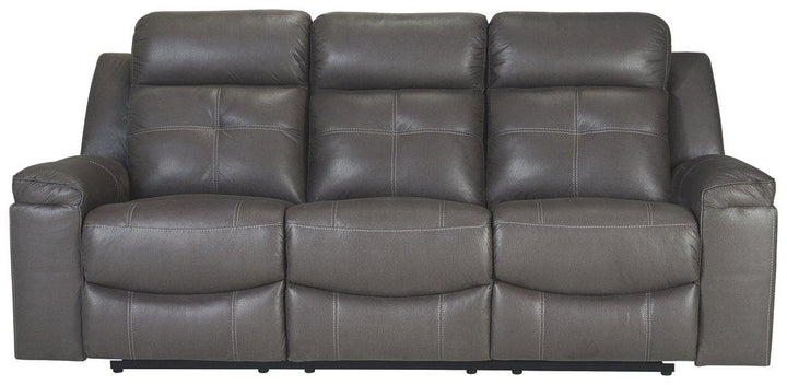 Jesolo Reclining Sofa 8670588 Dark Gray Contemporary Motion Upholstery By AFI - sofafair.com