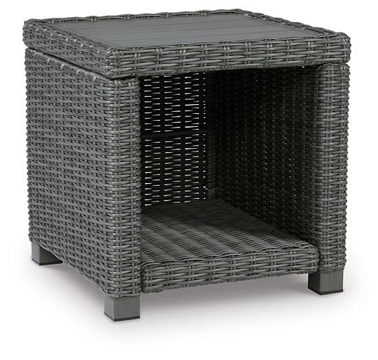 P518-702 Black/Gray Casual Elite Park Outdoor End Table By Ashley - sofafair.com