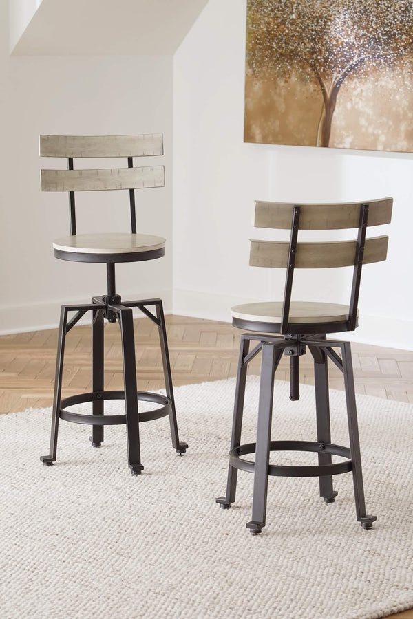 Karisslyn Counter Height Bar Stool D336-124 White Casual Barstool By AFI - sofafair.com