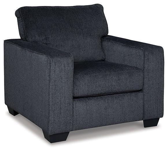 Altari Chair and Ottoman 87213U2 Slate Contemporary Stationary Upholstery Package By AFI - sofafair.com