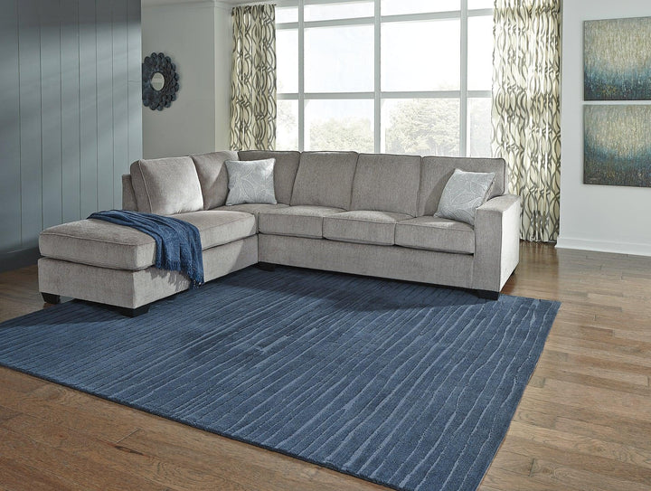 Altari 2Piece Sectional with Ottoman 87214U2 Alloy Contemporary Stationary Upholstery Package By AFI - sofafair.com