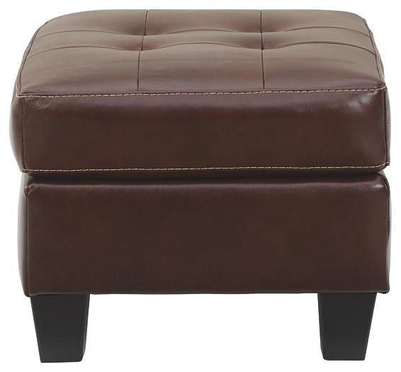 Altonbury Ottoman 8750414 Walnut Contemporary Stationary Upholstery By AFI - sofafair.com