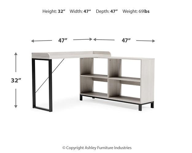 Bayflynn L-Desk H288-24 White Casual Desks By Ashley - sofafair.com