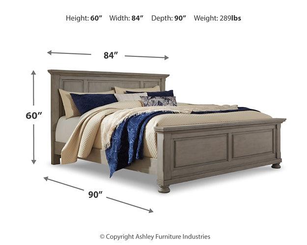 Lettner King Panel Bed B733B6 Black/Gray Casual Master Beds By Ashley - sofafair.com