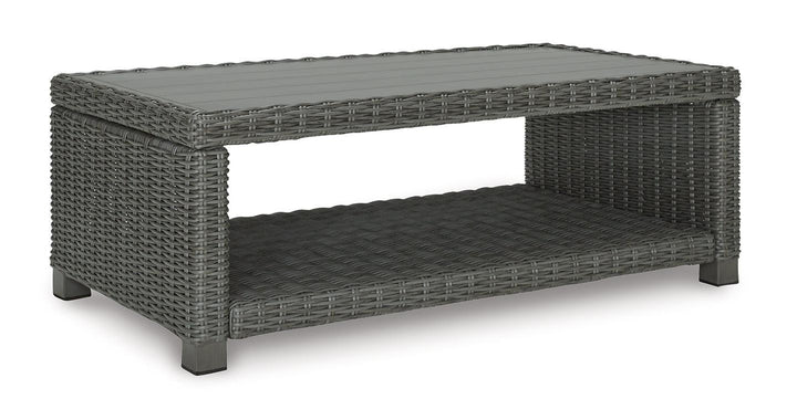 Elite Park Outdoor Sofa, 2 Lounge Chairs and Coffee Table P518P2 Black/Gray Casual Outdoor Package By Ashley - sofafair.com