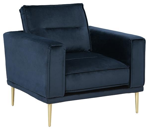 Macleary Chair 8900820 Navy Contemporary Stationary Upholstery By AFI - sofafair.com