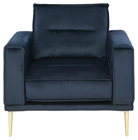 Macleary Chair 8900820 Navy Contemporary Stationary Upholstery By AFI - sofafair.com