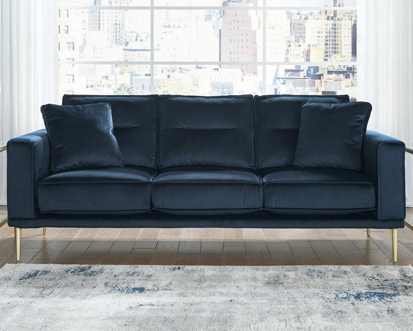Macleary Sofa 8900838 Navy Contemporary Stationary Upholstery By AFI - sofafair.com