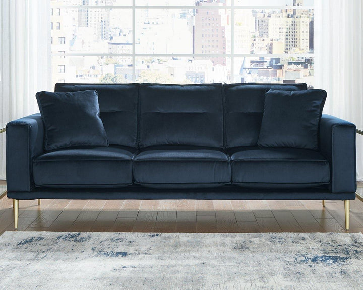 Macleary Sofa 8900838 Navy Contemporary Stationary Upholstery By AFI - sofafair.com