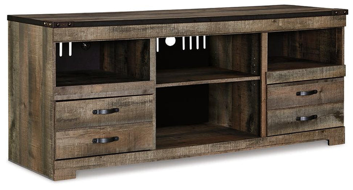 Trinell 63" TV Stand W446-68 Brown/Beige Casual Entertainment Center By Ashley - sofafair.com