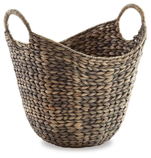 Perlman Basket (Set of 2) A2000476 Black/Gray Casual Table Top Sets By AFI - sofafair.com