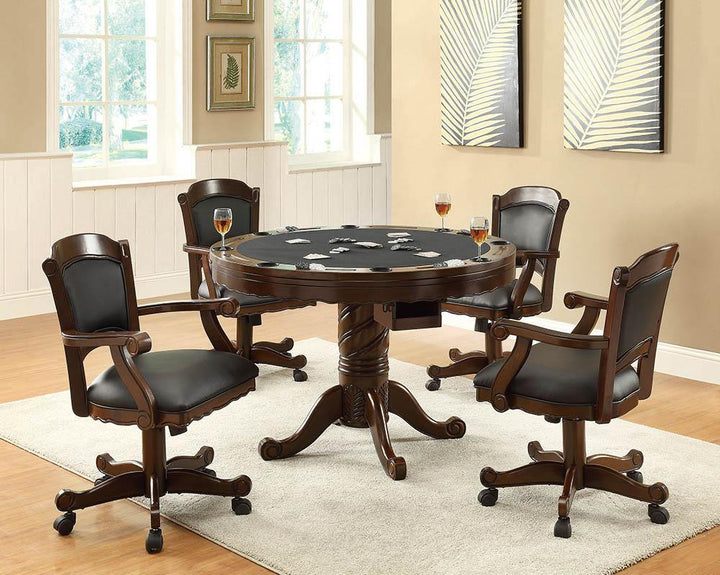 Turk game table 100872 Black Casual game chair By coaster - sofafair.com
