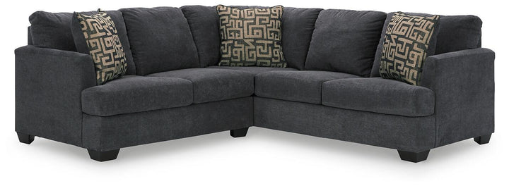 Ambrielle 2-Piece Sectional 11902S2 Black/Gray Contemporary Stationary Sectionals By AFI - sofafair.com