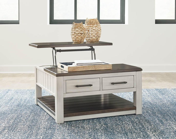 Darborn Lift-Top Coffee Table T796-00 Black/Gray Casual Cocktail Table Lift By Ashley - sofafair.com