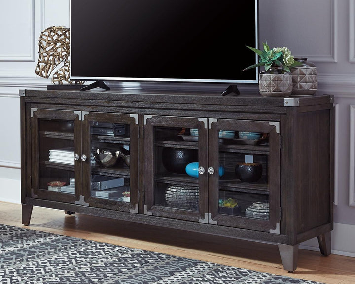 W901-60 Black/Gray Contemporary Todoe 70" TV Stand By Ashley - sofafair.com