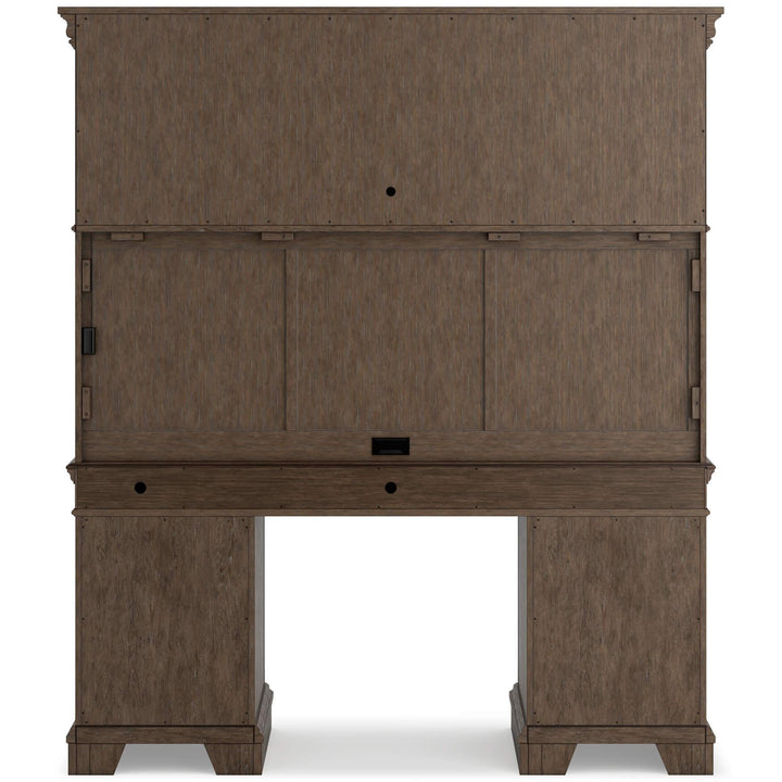 Janismore Credenza H776H3 Black/Gray Traditional Home Office Storage By AFI - sofafair.com