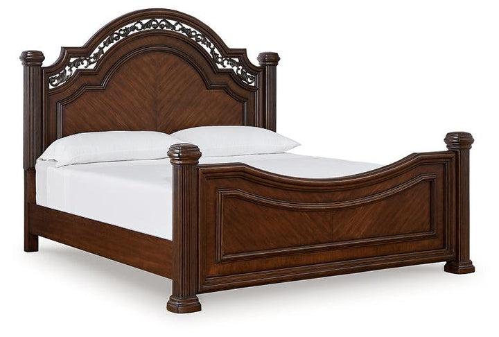 Lavinton California King Poster Bed B764B10 Brown/Beige Traditional Master Beds By Ashley - sofafair.com