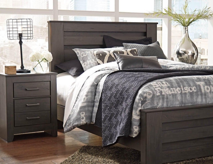 Brinxton Queen Panel Bed B249B2 Black/Gray Casual Master Beds By Ashley - sofafair.com
