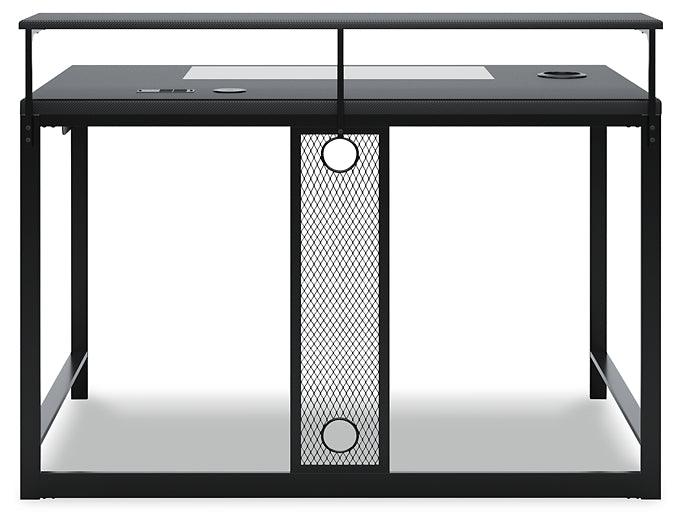 Lynxtyn 48" Home Office Desk H400-110 Black/Gray Contemporary Desks By Ashley - sofafair.com