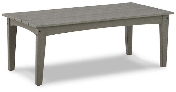 Visola Outdoor Coffee Table P802-701 Black/Gray Contemporary Outdoor Cocktail Table By Ashley - sofafair.com