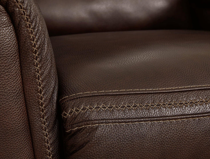 Alessandro Power Reclining Sofa U2550215 Brown/Beige Contemporary Motion Upholstery By Ashley - sofafair.com