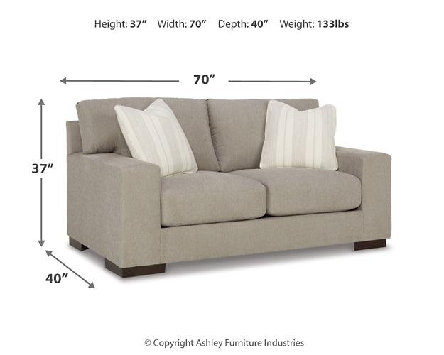 5200435 White Contemporary Maggie Loveseat By Ashley - sofafair.com
