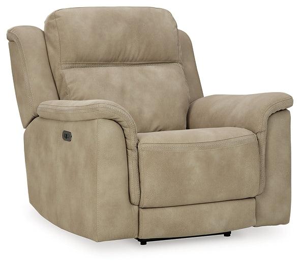 Next-Gen DuraPella Power Recliner 5930213 Brown/Beige Contemporary Motion Upholstery By Ashley - sofafair.com