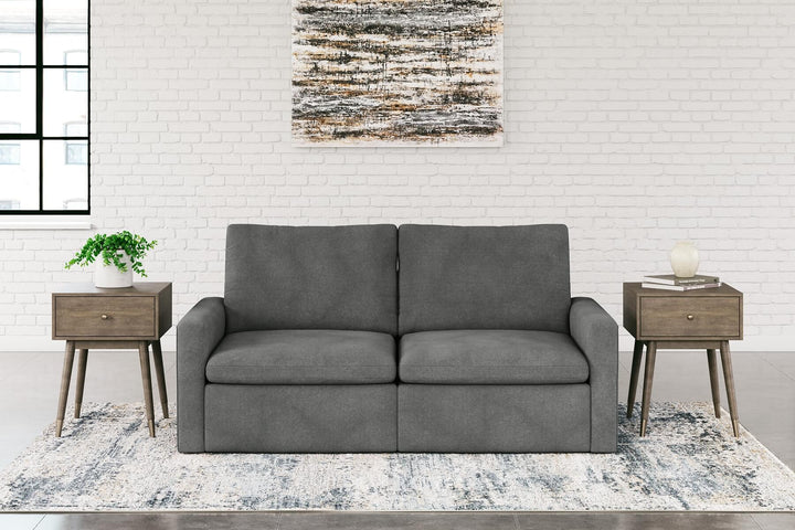 Hartsdale 2-Piece Power Reclining Sectional 60508S9 Black/Gray Contemporary Motion Sectionals By Ashley - sofafair.com