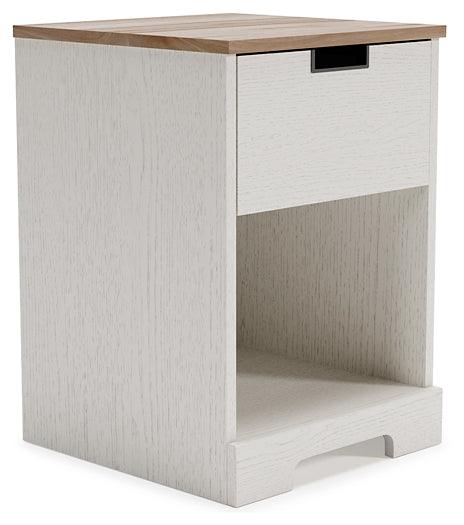 Vaibryn Nightstand EB1428-291 Brown/Beige Casual Youth Bed Cases By Ashley - sofafair.com